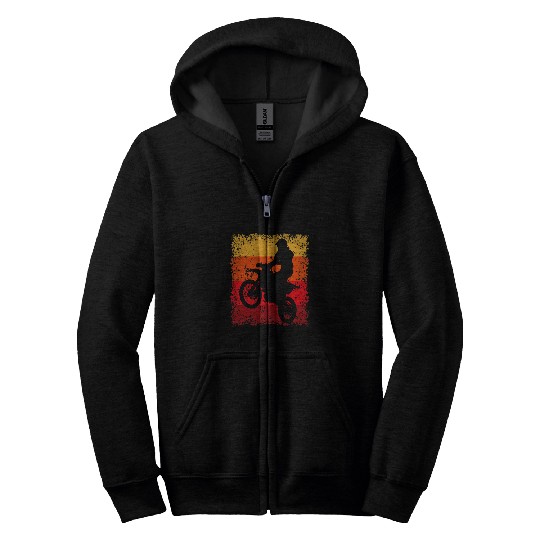 Motocross Motorcycle Biker Motorcycle Rider vintages Retro 213 Zip Hoodies