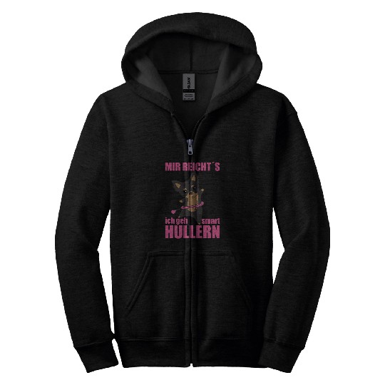 I huller smart hoop cute dog funny dance Chihuahua 1 Zip Hoodies