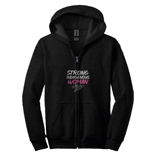 Strong Indigenous Woman Native American 5 Zip Hoodies