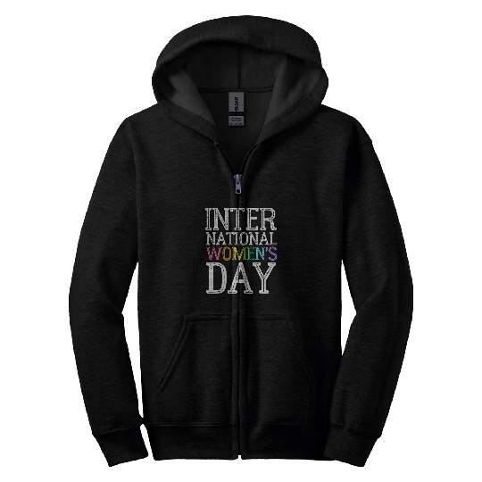 International Womens Day Woman History Month Love Support Zip Hoodies