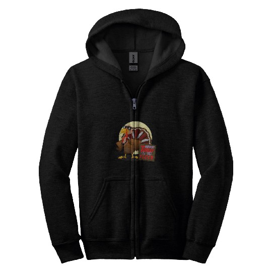 Raddest Turkey In The Flock 2Cool Thanksgiving Turkey Zip Hoodies