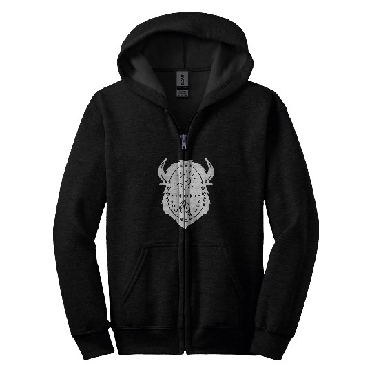 Indigenous Art Bison Southwest Zip Hoodies