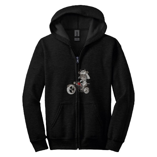 samurai 2motorcycle 2japanese 2warrior 2motorbike 2cool Zip Hoodies