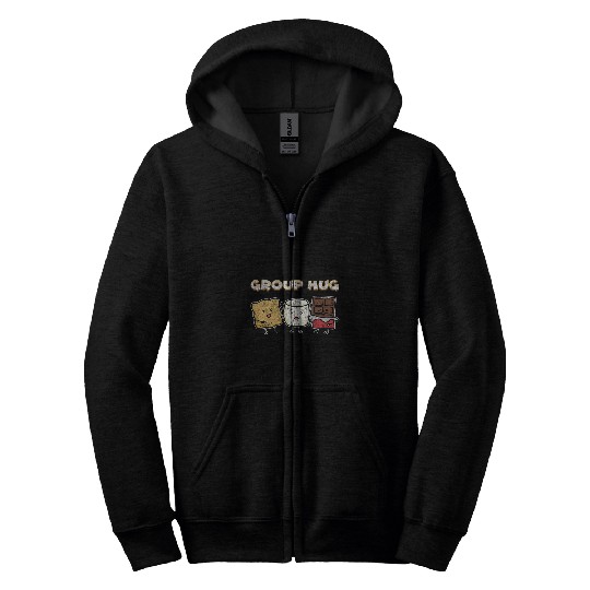 Smores Smores Marshmallow Funny Camping Campfire Zip Hoodies