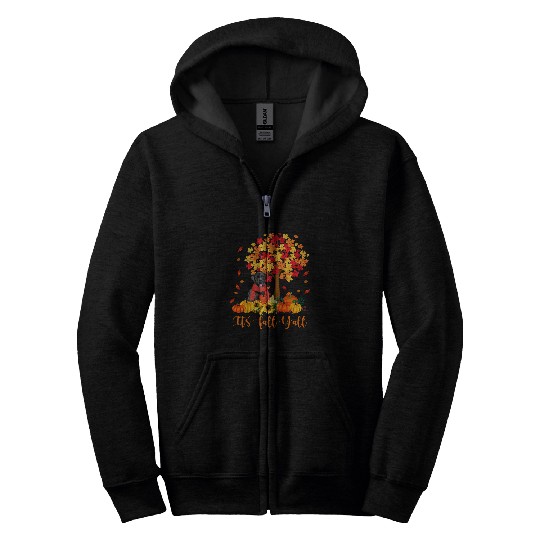Labrador Lab Dog Its Fall Yall Labrador Black Lab Halloween Zip Hoodies