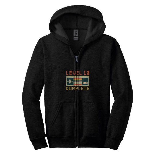 Level 10 Complete vintages Celebrate 10th Wedding Anniversary Zip Hoodies
