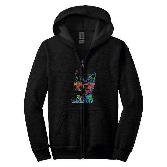 Dog Shiba Inu Colored Shiba Inu Silhouette Dog Japan Zip Hoodies