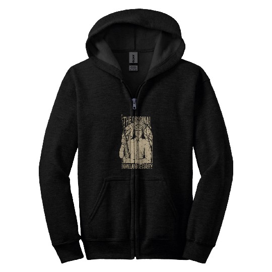 Native American Homeland Security American Indians Chief Zip Hoodies