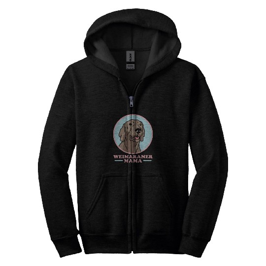 Weimaraner Mama Dog Owner Weimaraner Zip Hoodies