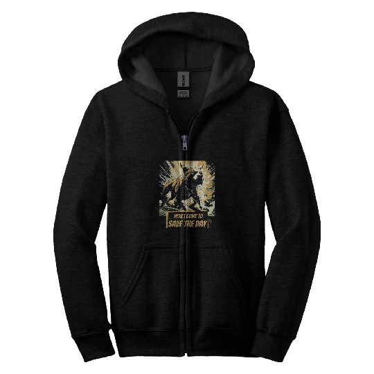 Discover Pitbull Pit bull comics style Zip Hoodies
