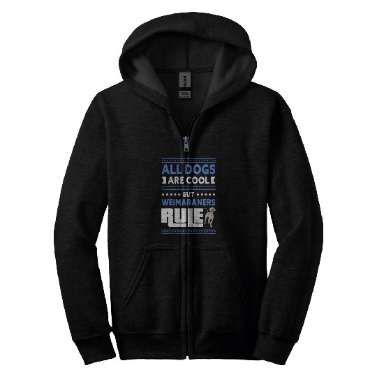 Weimaraners Dog Owner Weimaraner 8 Zip Hoodies