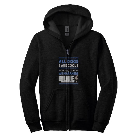 Weimaraners Dog Owner Weimaraner 8 Zip Hoodies