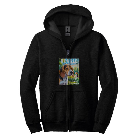 I Love My Beagle Dog From Pup To Present And Forever Zip Hoodies
