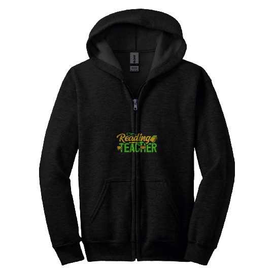 Reading Teacher English Educator Bookish Bookworm Reader Zip Hoodies