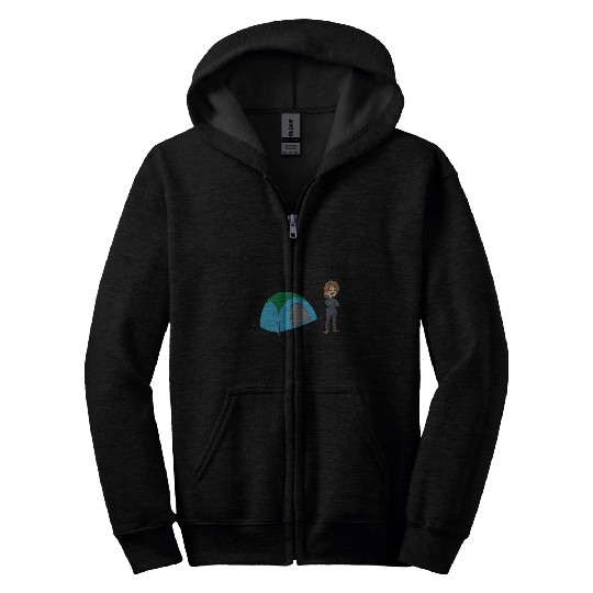 Solo happy woman camper 3 Zip Hoodies
