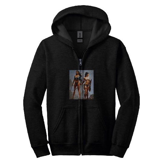 My Hero my Sister my Friend by Don Castillo Artist on FB Zip Hoodies