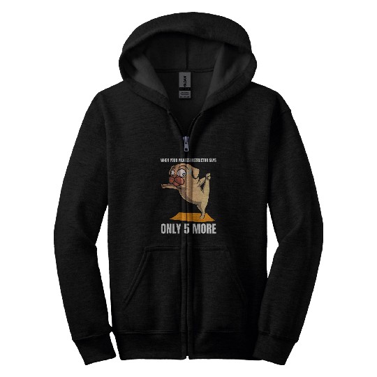 Pilates Graphic Fitness Exercise Pilates Instructor Workout 24 Zip Hoodies