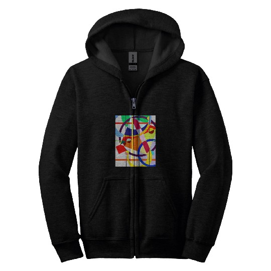 Discover Jazzy funk geometric abstract Zip Hoodies