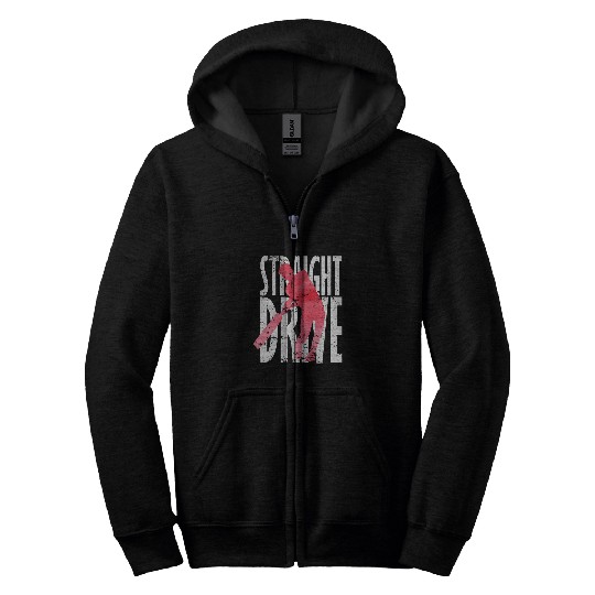 Straight Drive Cricket Zip Hoodies