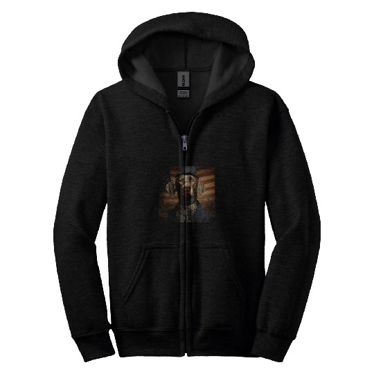 Weimaraner Presidential Election Funny Dog Lover Men Women Zip Hoodies