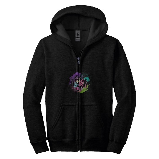Splash Art Beagle I Dog Lover I Beagle Zip Hoodies