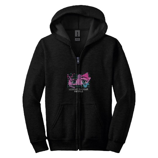 Listen to Your Senpai Anime Lover Trainer Otaku Training Zip Hoodies