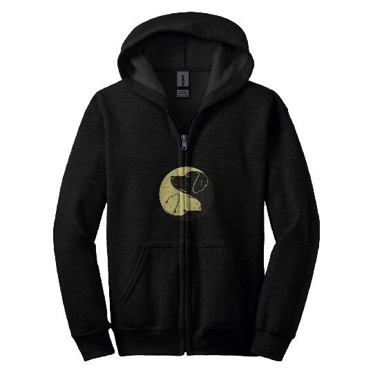 Labrador Yin Yang Taoism Balance Chinese Philosophy Zip Hoodies