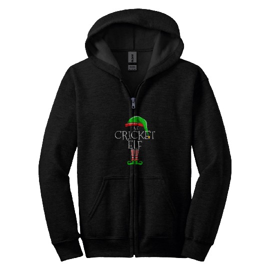 The Cricket Elf Christmas Family Matching Men Women Kids Zip Hoodies