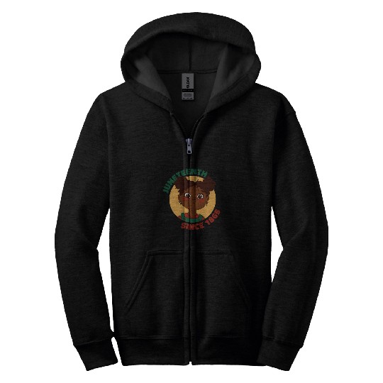Juneteenth Peace Freedom 19th June Black History Month Zip Hoodies