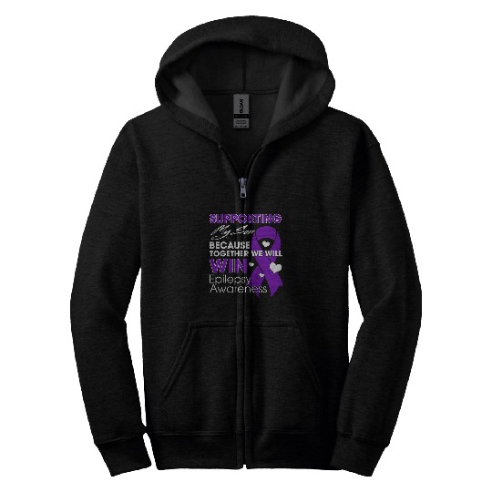 Supporting My Son Epilepsy Awareness Month Supporters Zip Hoodies