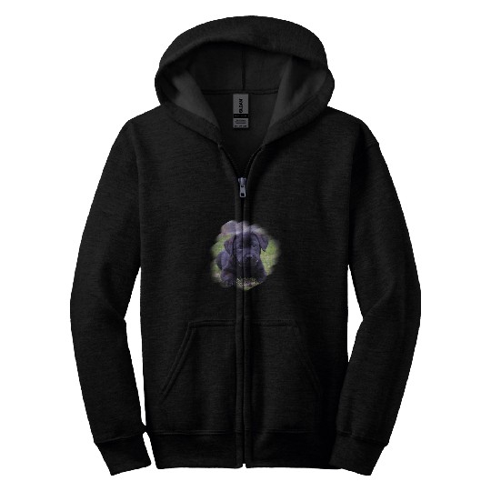 Labrador Lab Dog Labrador puppy retriever dog cute Zip Hoodies