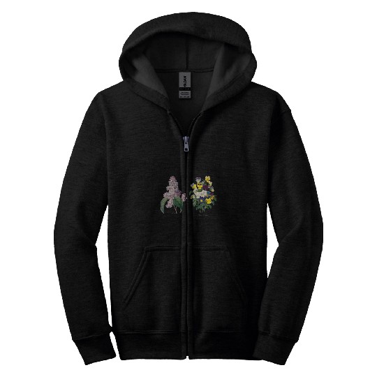 Discover Pierre Joseph Redoute Lily 2Pansy Paint Flower Gardener Zip Hoodies