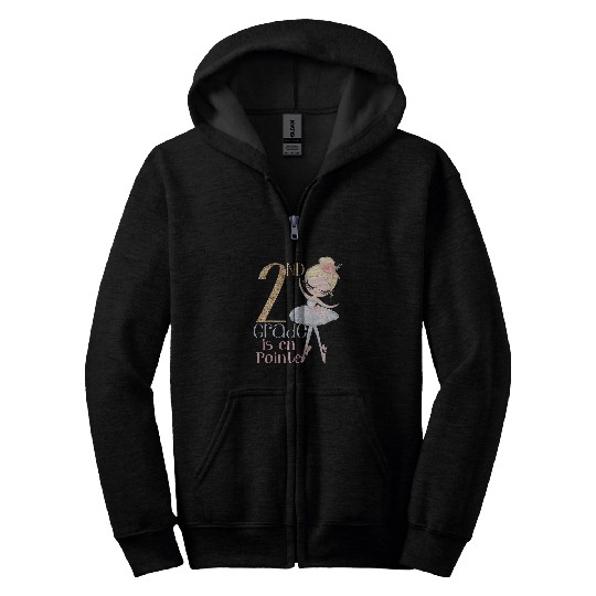 Discover 2nd Grade Ballerina School Dancer Ballet En Pointe Girls Zip Hoodies