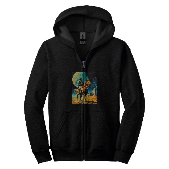 The Space Cowboy Retro Scifi Zip Hoodies