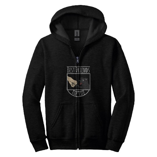 Staffordshire Bull Terrier bests Friends For Life Funny Dog Zip Hoodies