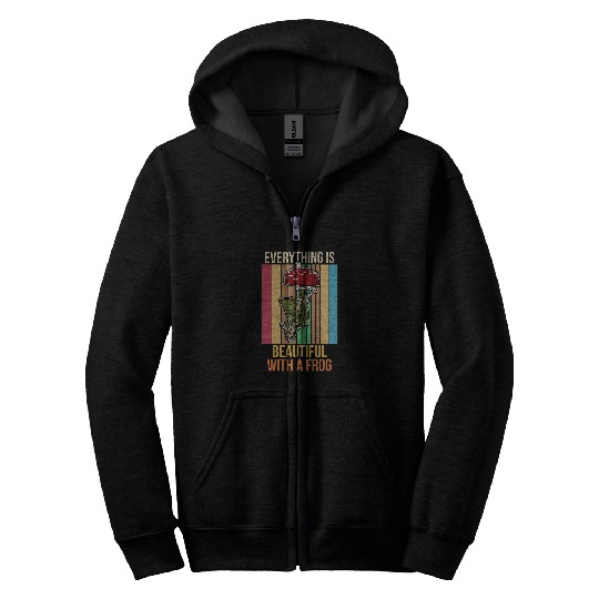 Toad mushroom wildlife biologist cute garden cottage flower 16 Zip Hoodies