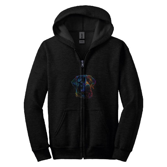 Labrador Lab Dog Lover Splash Graffiti Art Pet 662 2 Zip Hoodies