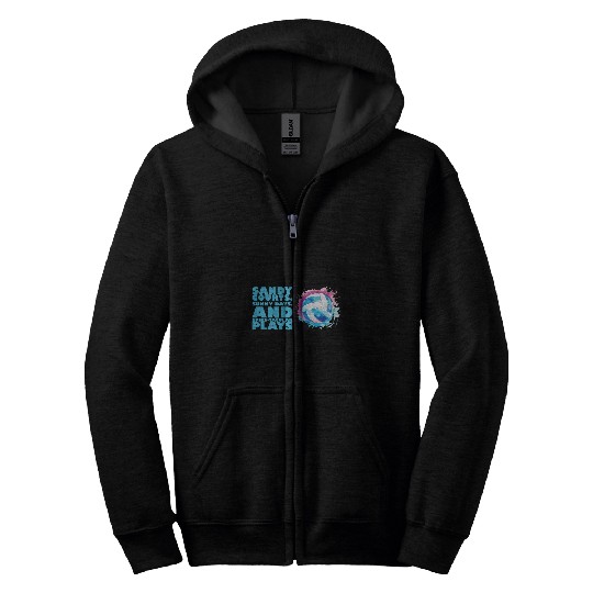 Volleyball Player Coachs Training Game Beach Volleyball 5 Zip Hoodies
