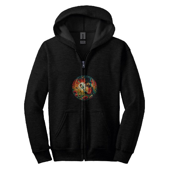 Insect Lover Nutcracker vintages Entomologist Christmas Zip Hoodies