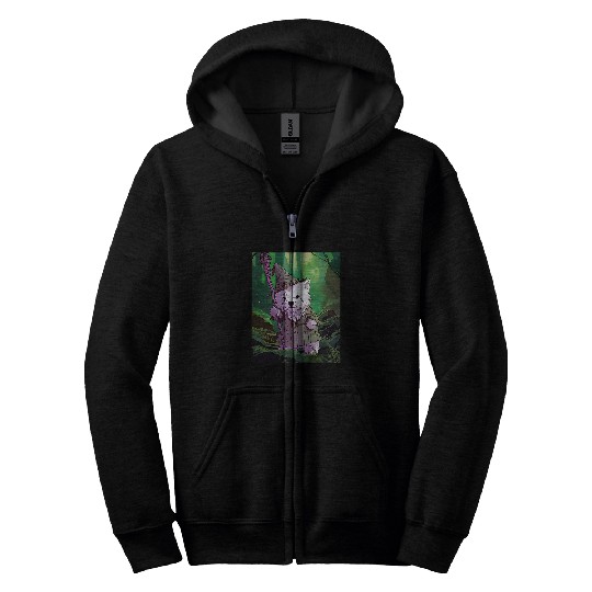 West Highland White Terrier Wizard Funny Dog Magic Zip Hoodies