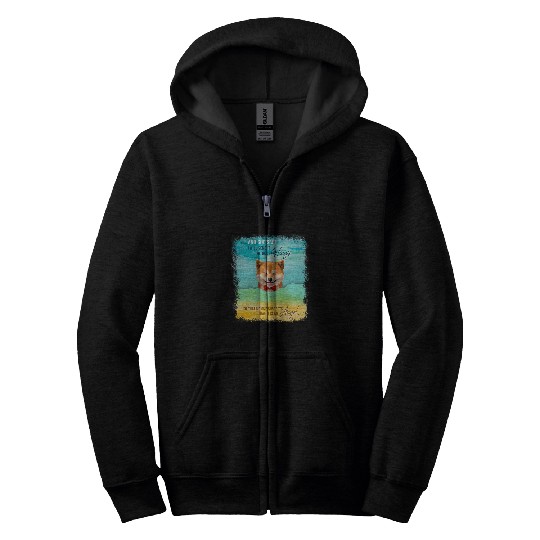 Dog Shiba Inu Funny Birthday For Kids Teen Adult Love Dog Zip Hoodies