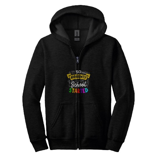 Back To School Grade Student Teacher Class Schoolchildren Zip Hoodies