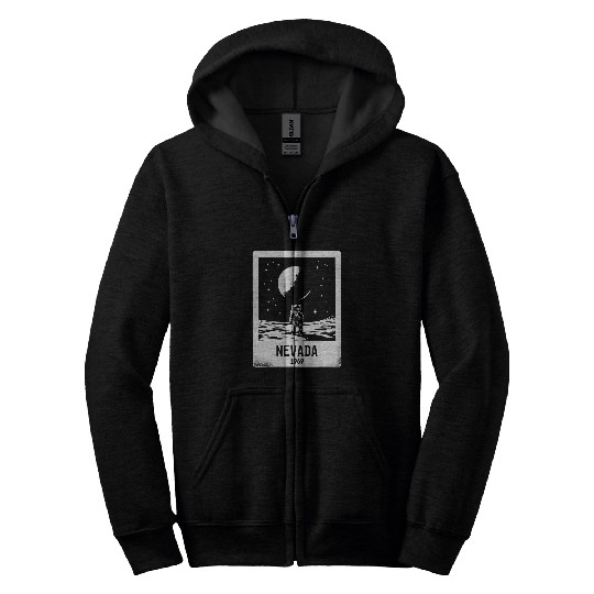 Nevada 1969 Astronaut Moon Landing Area 51 Zip Hoodies
