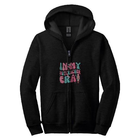 Pink Christmas In My Nutcracker Era Pink Nutcracker Ballet Zip Hoodies