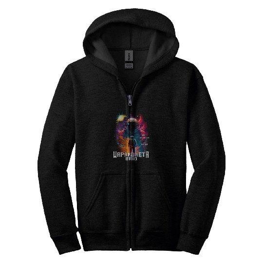 Wapakoneta Ohio Solar Eclipse Totality Astronaut Memorabilia Zip Hoodies