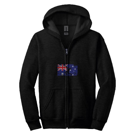 vintages Australian Flag Cricket Player Jersey Sports Mens Zip Hoodies