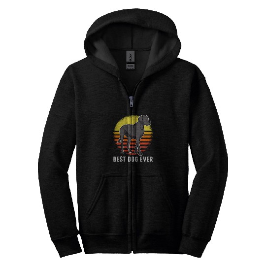 Dog Great Dane German Mastiff Great Dane Sunset 29 9 7 Zip Hoodies