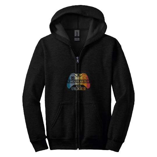 back to school kindergarten level unlocked teachers students Zip Hoodies