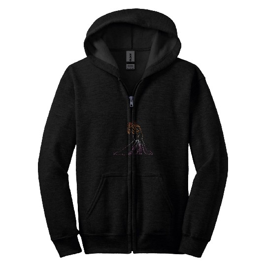 Two Brides Oneline Art Lesbian Wedding Gay Marriage 1 Zip Hoodies
