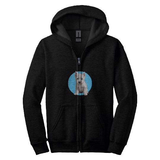 Westie The Cute Puppy Zip Hoodies